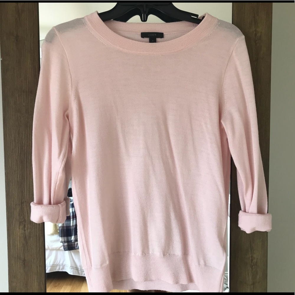 J. Crew light pink size small sweater